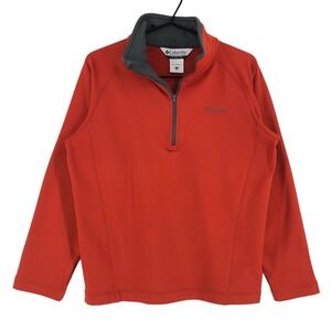 Columbia Youth‎ 18/20 Burnt Orange 1/4 Zip Pullover Sweatshirt